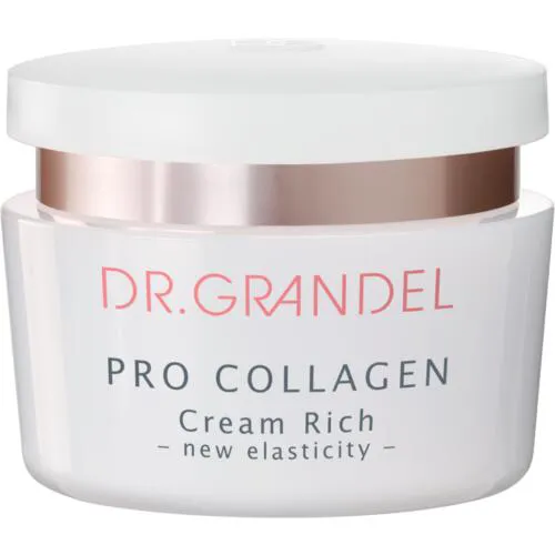 dr. grandel pro collagen cream rich 50ml in weissem tiegel